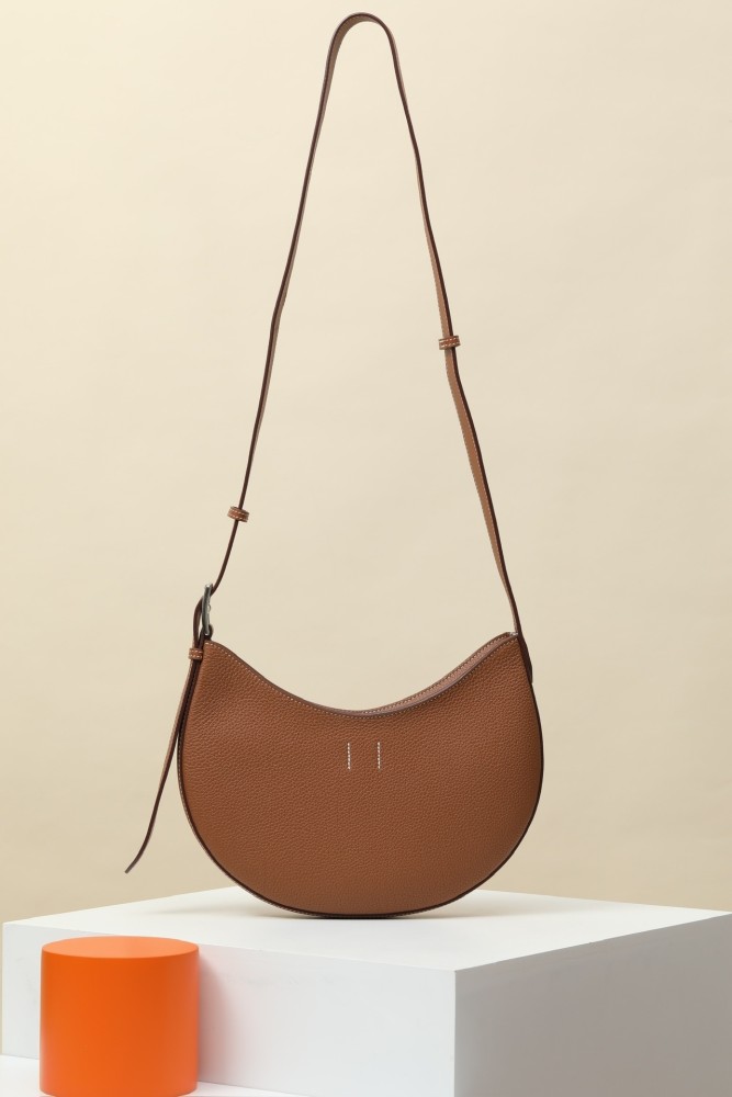 P'tit Arcon Toile&Cuir Shoulder Bag Barenia Faubourg-Swift “28*15.5*3CM”-0571=