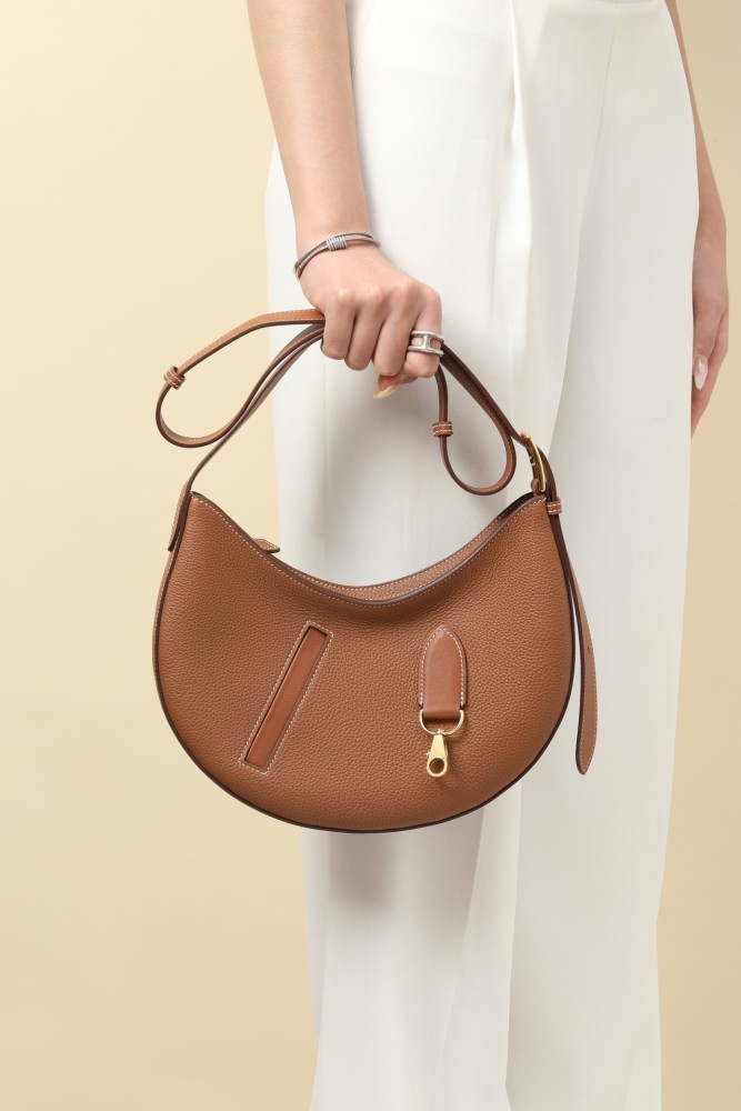 P'tit Arcon Toile&Cuir Shoulder Bag Barenia Faubourg-Swift “28*15.5*3CM”-0571=