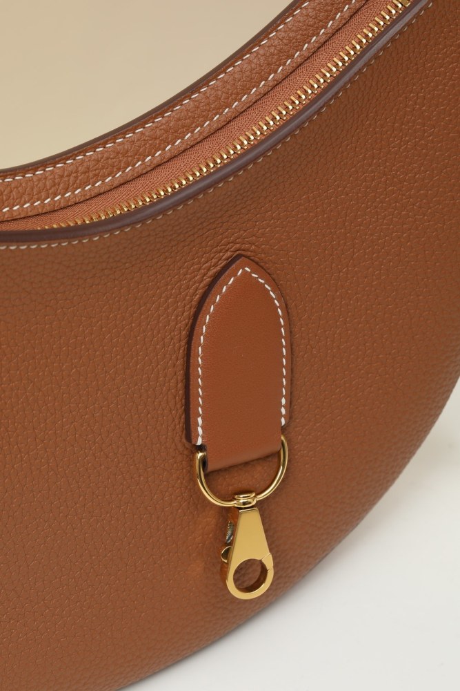 P'tit Arcon Toile&Cuir Shoulder Bag Barenia Faubourg-Swift “28*15.5*3CM”-0571=