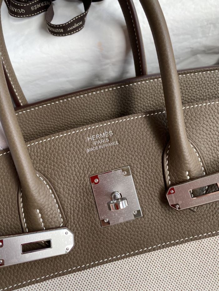 Birkin Bag in Togo-Canvas“35*25*18CM”-0061=