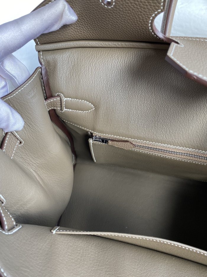 Birkin Bag in Togo-Canvas“35*25*18CM”-0061=