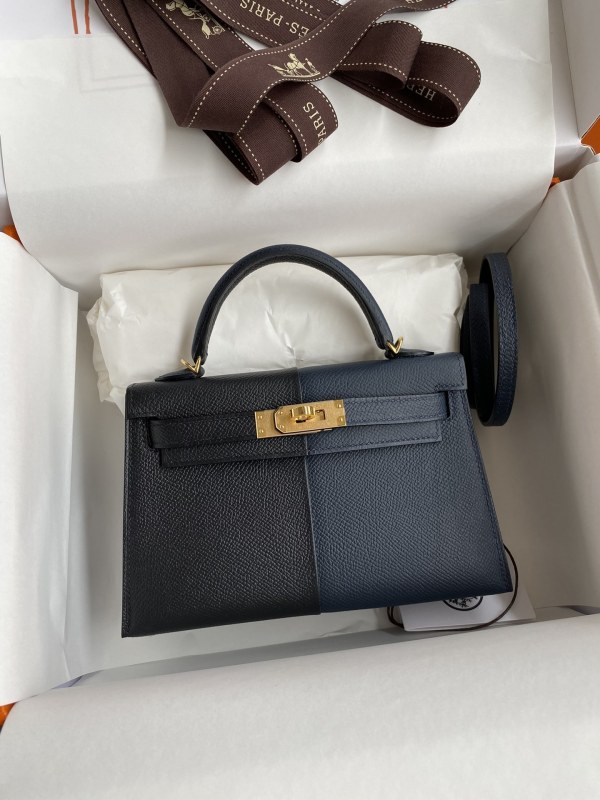 Mini Kelly  Epsom“19*12*6CM” -0581=