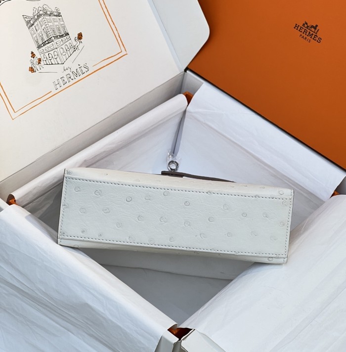 Kelly Pochette Ostrich“22*14*7CM”-0032=