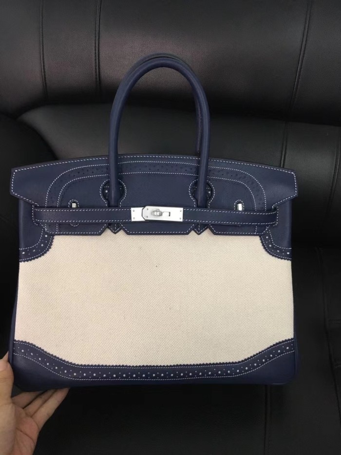 Birkin Ghillies Swift-Canvas“30*22*16CM”-0861=