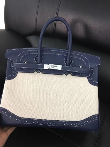 Birkin Ghillies Swift-Canvas“30*22*16CM”-0861=