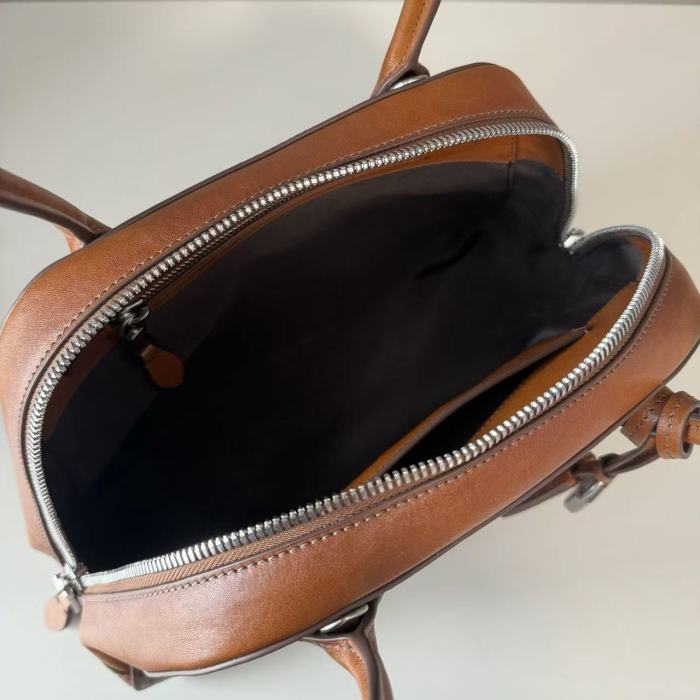 Leather Top-Handle Bag“28*20*10CM”-0811=