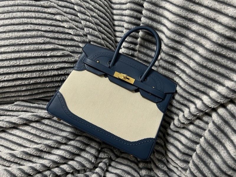 Birkin Ghillies Swift-Canvas“30*22*16CM”-0861=
