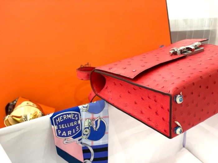 Verrou 21 Bag Ostrich“21*16*4CM”-0062=