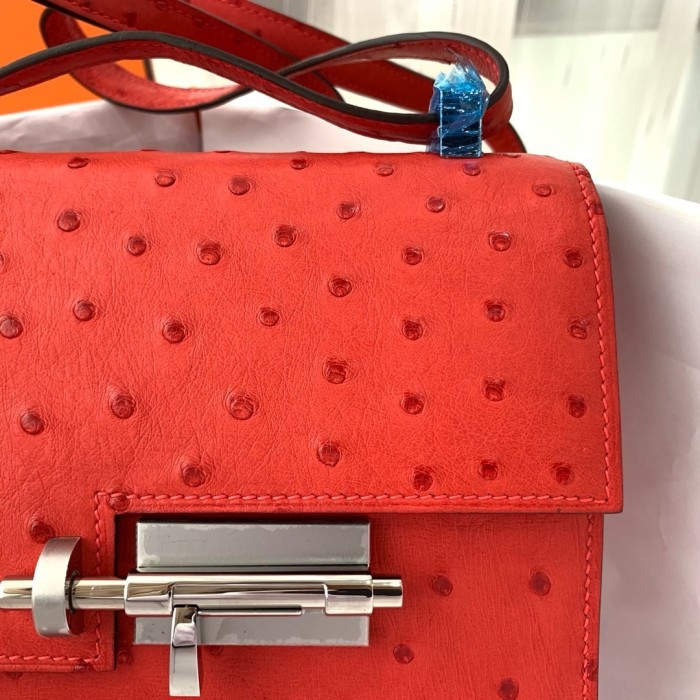 Verrou 21 Bag Ostrich“21*16*4CM”-0062=