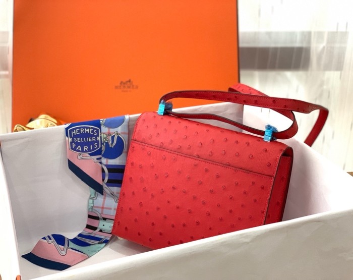Verrou 21 Bag Ostrich“21*16*4CM”-0062=