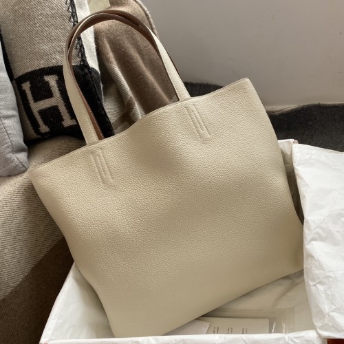 Double Sens 45 Calfskin Reversible Tote“45*34*13CM”-0032=