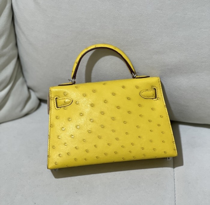 Mini Kelly 19 Ostrich“19*12*6CM”-0802=