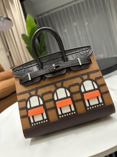 Birkin Togo-Crocodile“25*20*13CM”-0002=
