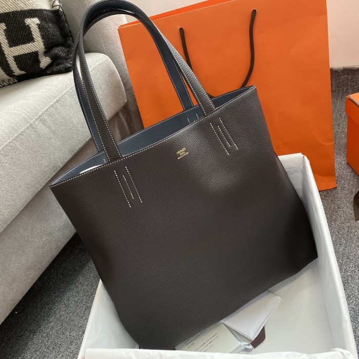 Double Sens 45 Calfskin Reversible Tote“45*34*13CM”-0032=