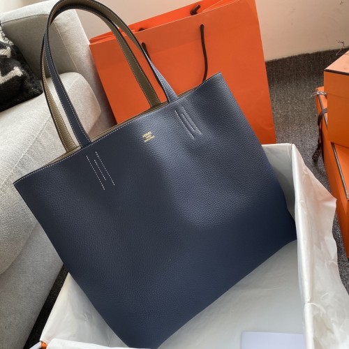 Double Sens 45 Calfskin Reversible Tote“45*34*13CM”-0032=