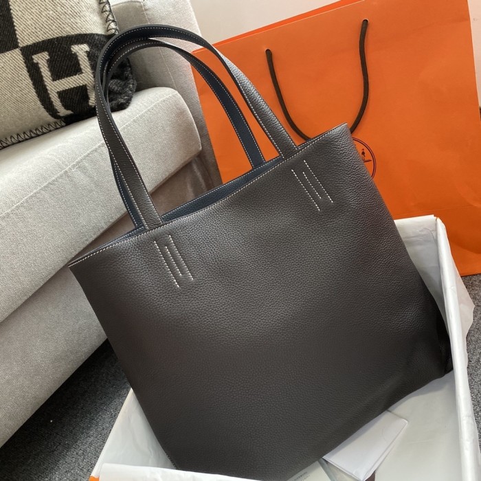 Double Sens 45 Calfskin Reversible Tote“45*34*13CM”-0032=