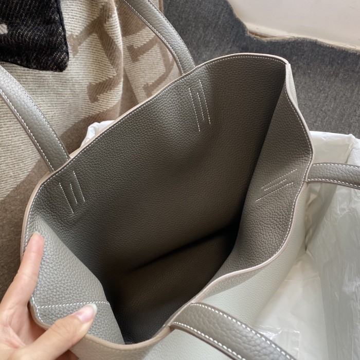Double Sens 45 Calfskin Reversible Tote“45*34*13CM”-0032=