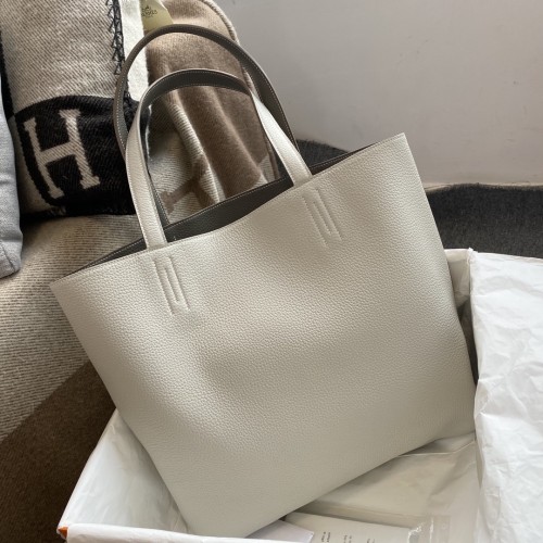 Double Sens 45 Calfskin Reversible Tote“45*34*13CM”-0032=