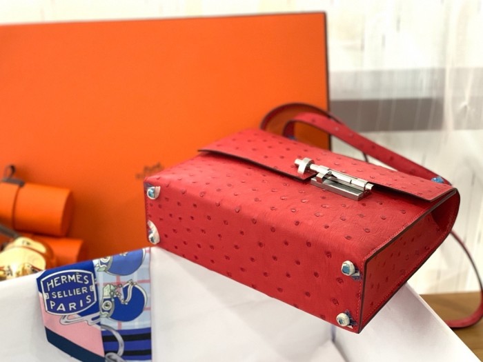 Verrou 21 Bag Ostrich“21*16*4CM”-0062=