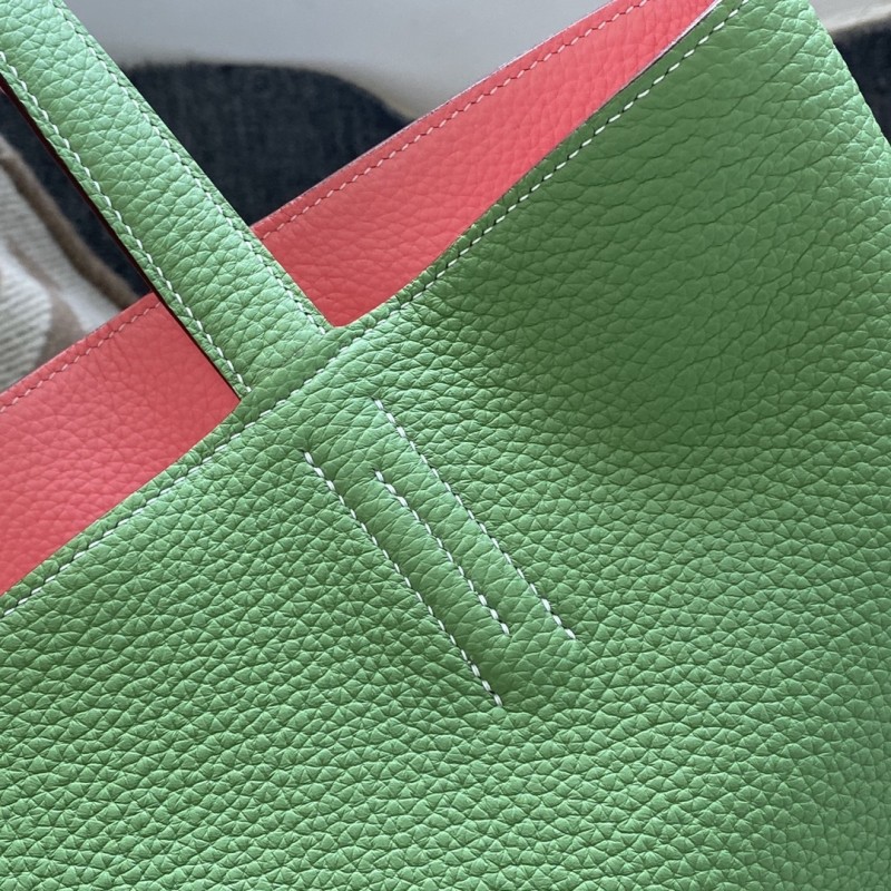 Double Sens 45 Calfskin Reversible Tote“45*34*13CM”-0032=
