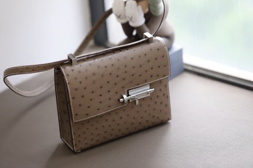 Verrou 21 Bag Ostrich“21*16*4CM”-0062=
