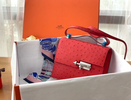 Verrou 21 Bag Ostrich“21*16*4CM”-0062=