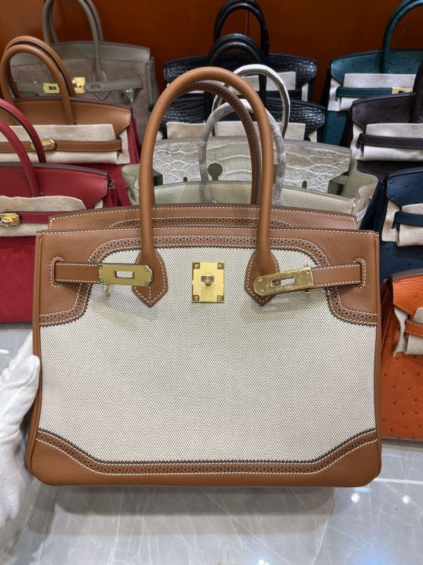 Birkin Ghillies Swift-Canvas“30*22*16CM”-0861=