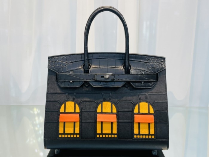 Birkin 25 Fabourg“25*20*13CM”-0083=
