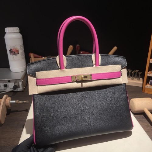 Birkin30 Chevre Brushed Gold“30*22*16CM”-0023=