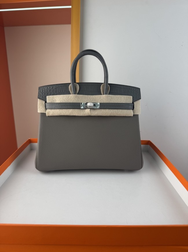 Birkin Touch Togo-Crocodile“25*20*13CM” -0043=