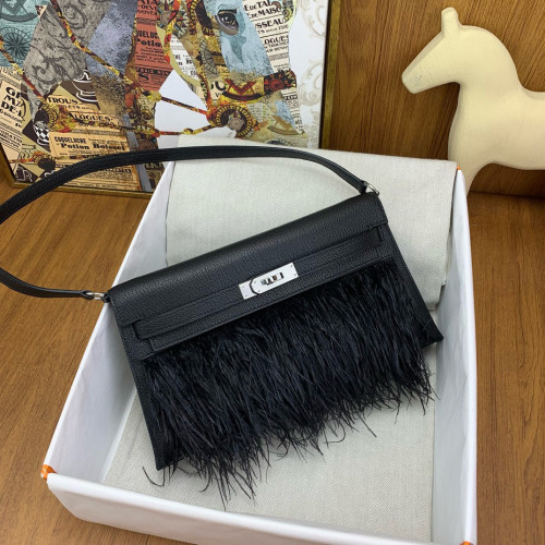 Kelly Elan Foile Ostrich“28*15.5*4CM”-0572=