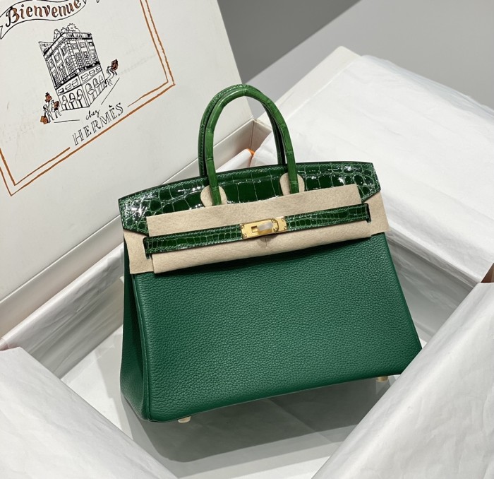 Birkin 25 Touch Togo-Niloticus Crocodile“25*20*13CM”-0043=