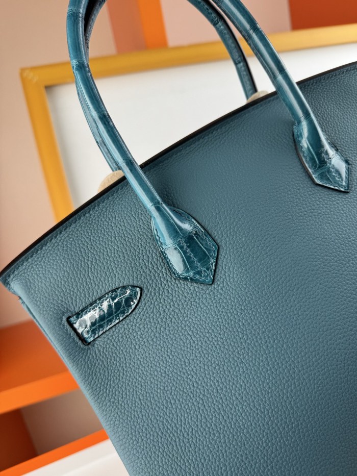 Birkin 30 Touch Togo-Crocodile“30*22*16CM”-0063=
