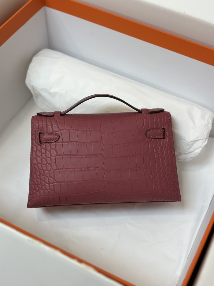 Kelly 22 Pochette Crocodile“22*13*7CM”-0008=