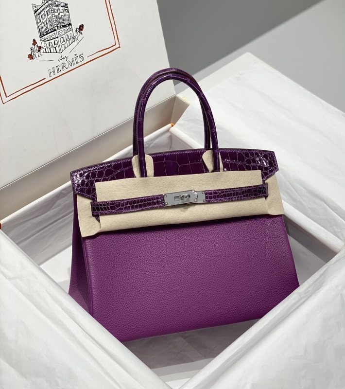 Birkin 30 Touch Togo-Niloticus Crocodile“30*22*16CM”-0063=