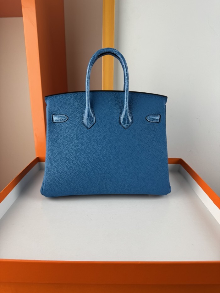 Birkin Touch Togo-Crocodile“25*20*13CM” -0043=