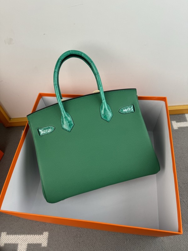 Birkin 30 Touch Togo-Crocodile“30*22*16CM”-0063=