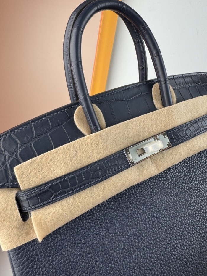 Birkin Touch Togo-Crocodile“25*20*13CM” -0043=