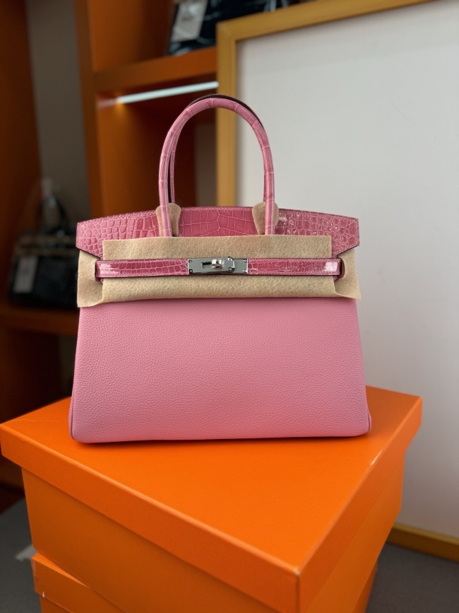 Birkin 30 Touch Togo-Crocodile“30*22*16CM”-0063=