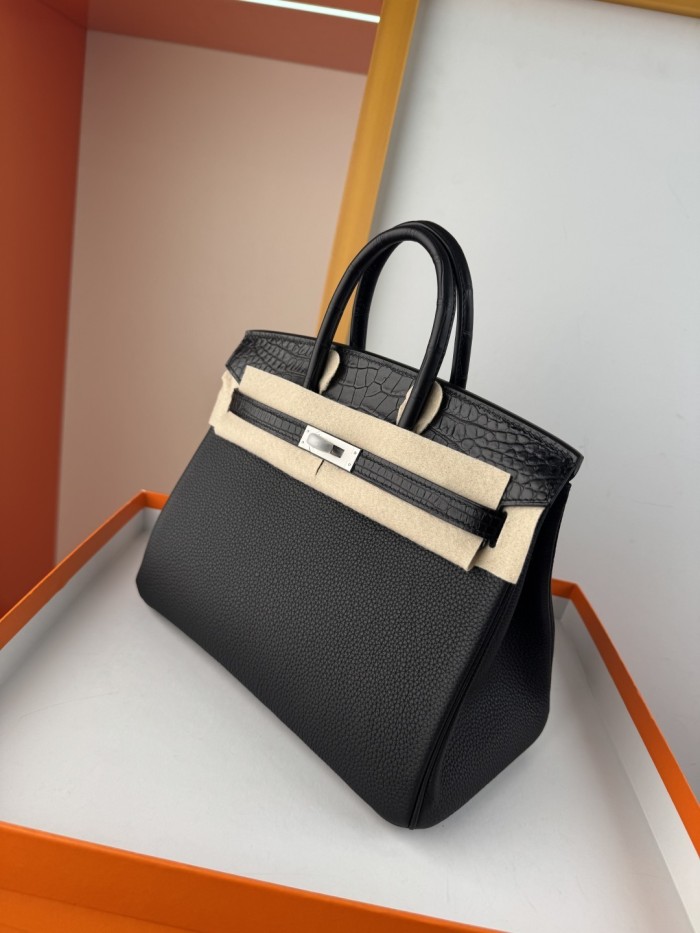 Birkin Touch Togo-Crocodile“25*20*13CM” -0043=