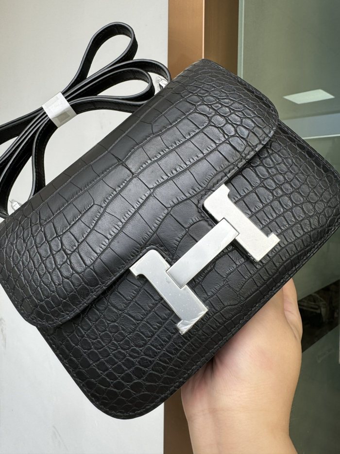 Constance Matte Alligator“19*15*5CM”-0087=