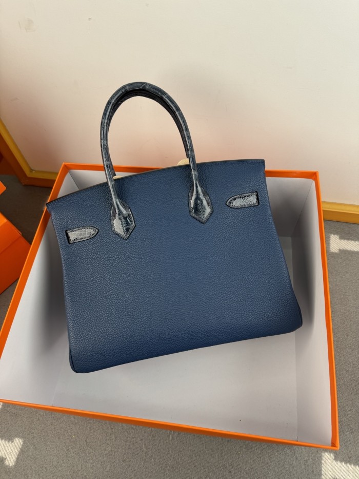 Birkin 30 Touch Togo-Crocodile“30*22*16CM”-0063=