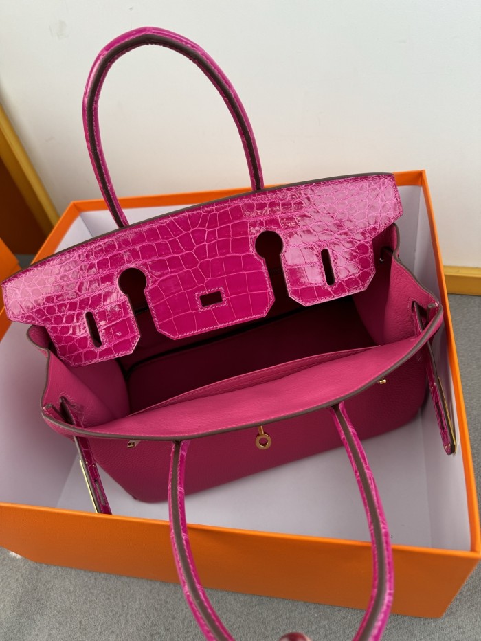 Birkin 30 Touch Togo-Crocodile“30*22*16CM”-0063=
