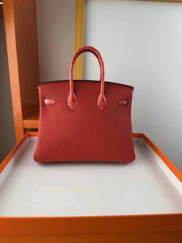 Birkin Touch Togo-Crocodile“25*20*13CM” -0043=