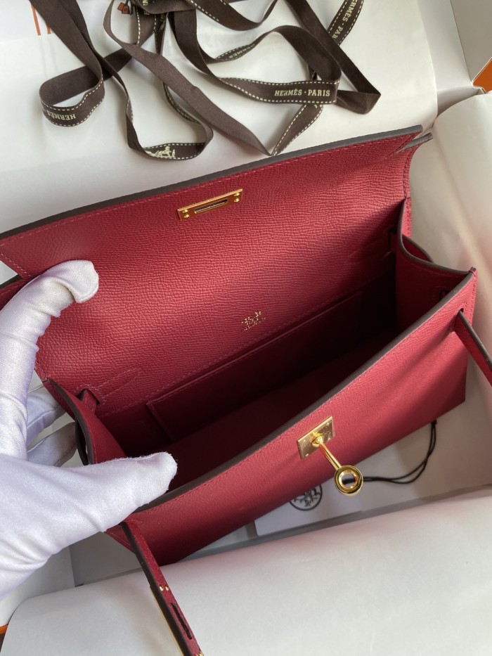 Kelly Pochette Epsom“22*14*7CM”-038=