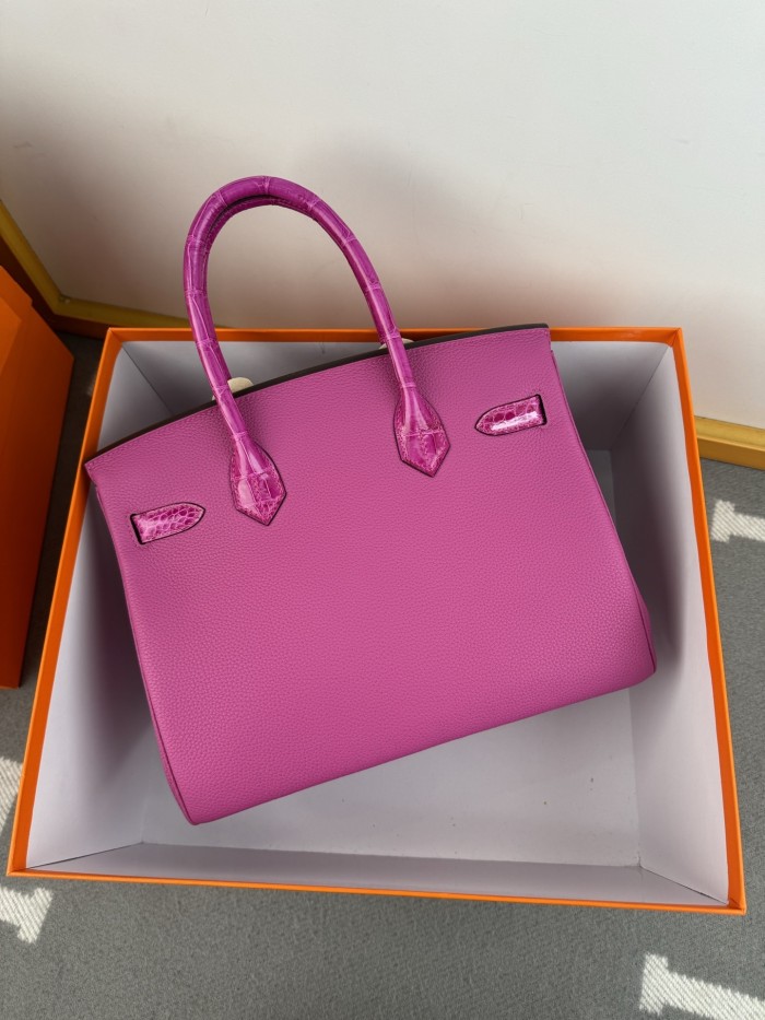 Birkin 30 Touch Togo-Crocodile“30*22*16CM”-0063=