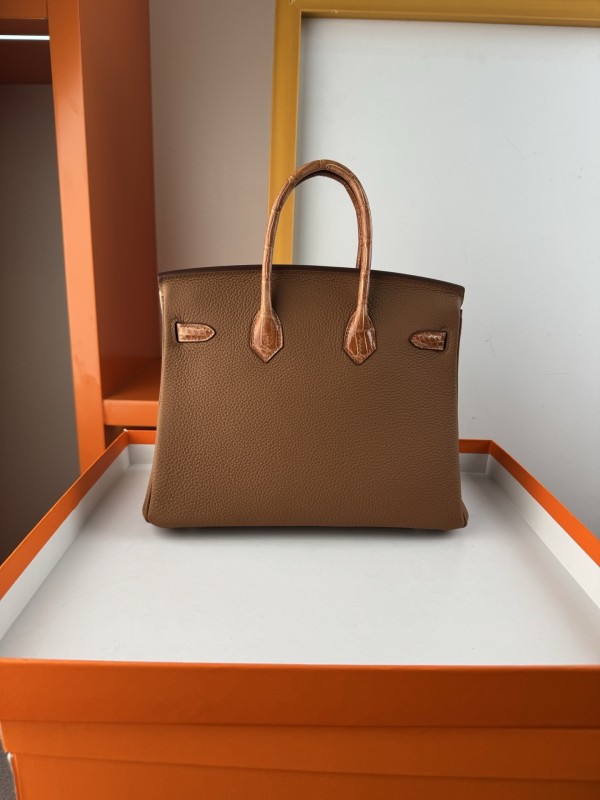 Birkin Touch Togo-Crocodile“25*20*13CM” -0043=