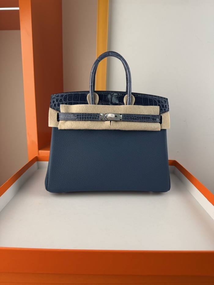 Birkin Touch Togo-Crocodile“25*20*13CM” -0043=