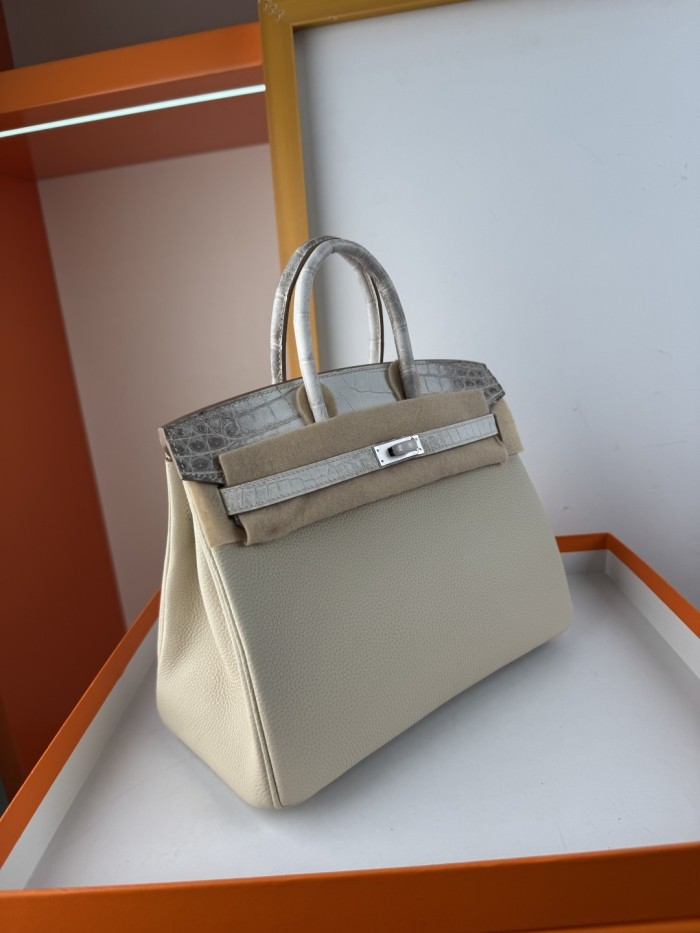 Birkin 25 Touch Togo-Crocodile“25*20*13CM”-0083=