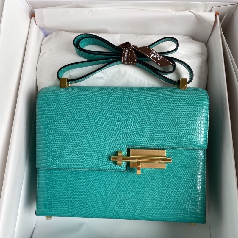 Verrou Mini Bag Lizard“17*12*6CM”-0033=